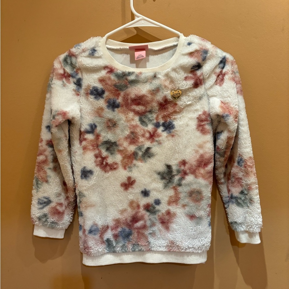 Juicy Couture Floral Super Soft Long Sleeve Top Size 8/10